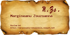 Margineanu Zsuzsanna névjegykártya